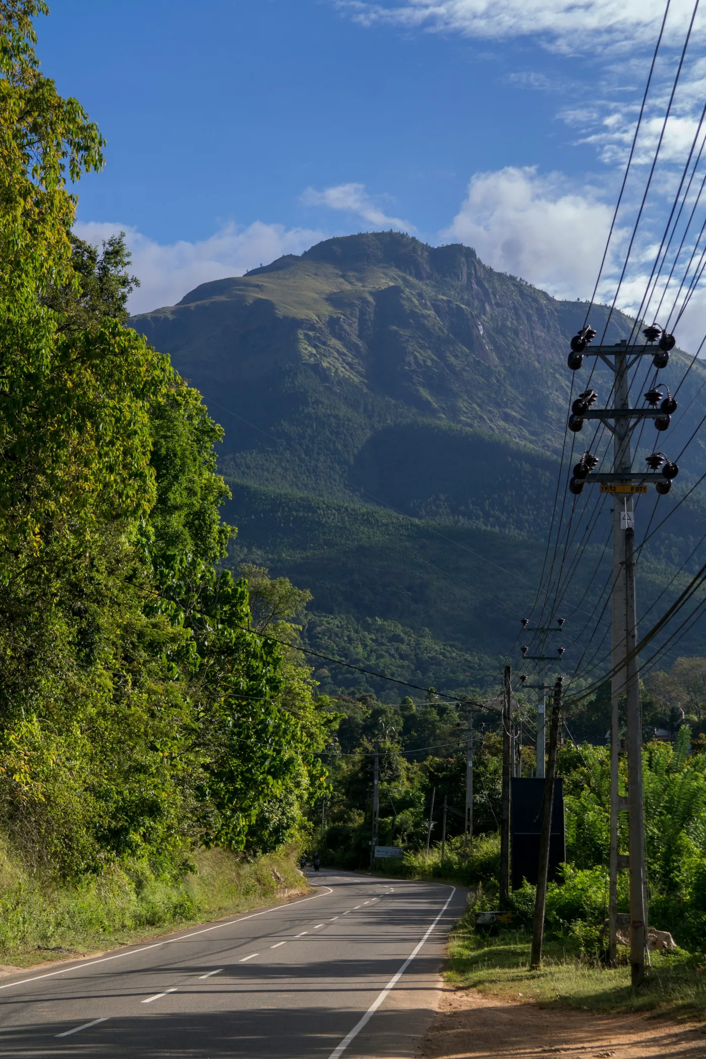 Mountain road in Sri Lanka